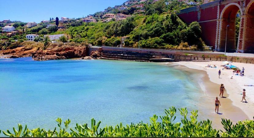 La Belle Vue-Charming Duplex Apartment With Sea View, 50 Meters From Beach And Private Parking Saint-Raphaël المظهر الخارجي الصورة